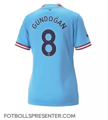 Manchester City Ilkay Gundogan #8 Hemma Matchtröja Dam 2022-23 Kortärmad